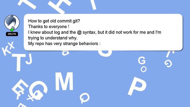How to get old commit git? смотреть онлайн