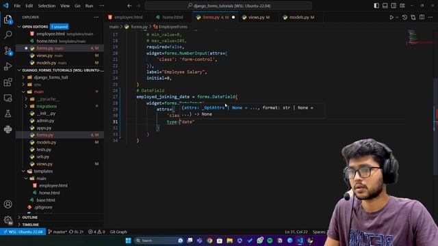 Django Forms: DateField смотреть онлайн