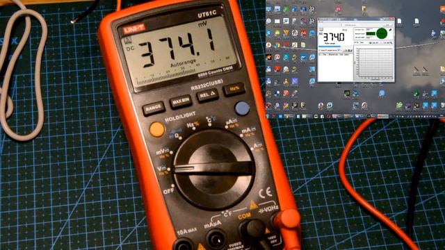 Связь тестера UNI-T UT61C по USB с компъютером смотреть онлайн