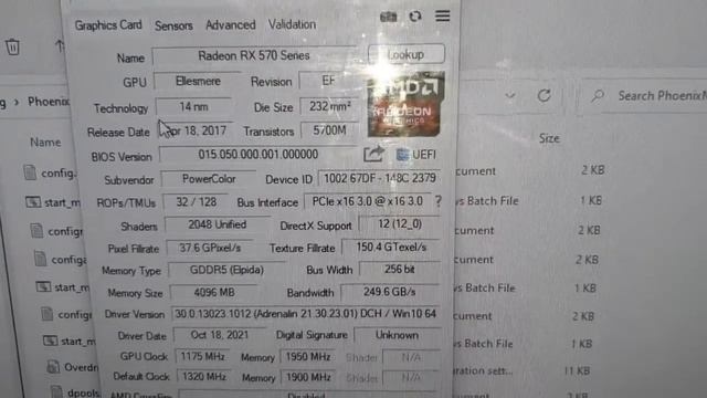RX 570 4gb Red Devil runs ETC mining смотреть онлайн