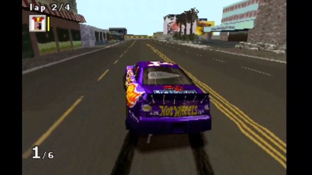 NASCAR Rumble (PS 1) Gameplay Single Race Rookie смотреть онлайн