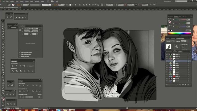 рисунок с помощью планшета Wacom в векторе в программе Illustrator смотреть онлайн