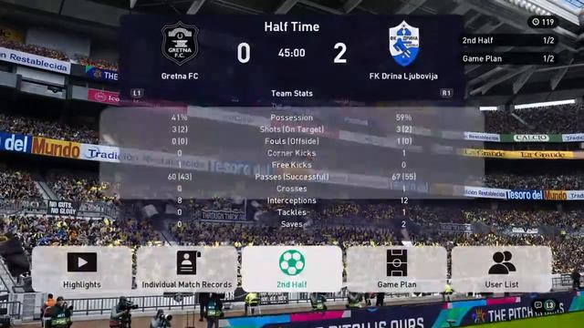 PPML, Sezona 2. Kolo 6. Gretna F.C. - FK Drina Ljubovija