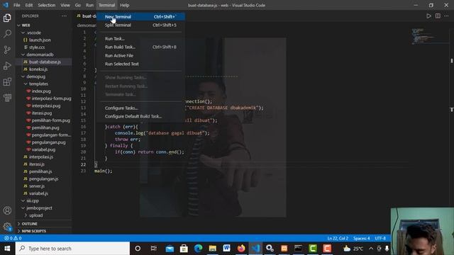 #45 membuat database dengan MariaDb dan Node.js смотреть онлайн