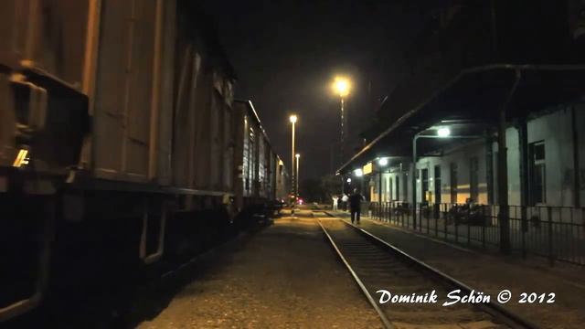 Parní lokomotiva "Němka" 555.0153 (KHKD) noční nádraží Praha Bubny смотреть онлайн