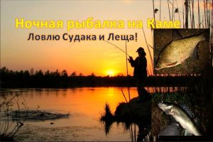 Ночная рыбалка на Каме. Ловлю Судака и Леща!