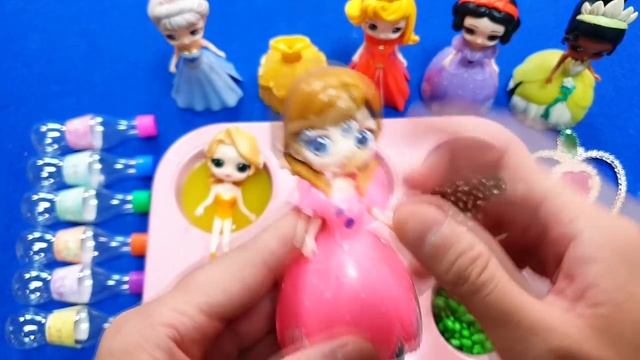 Satisfying Video | Magic Rainbow Candy & Disney Princess Pool | Elsa, Anna, Aurora, Tiana смотреть онлайн