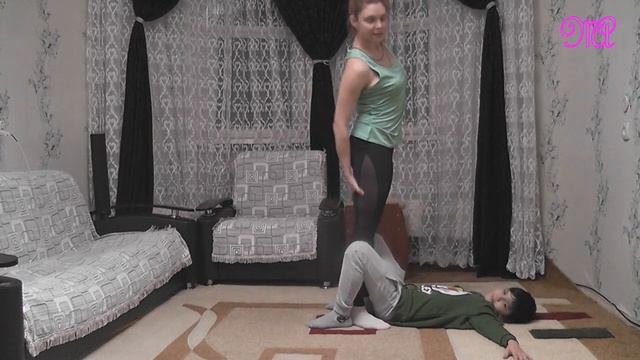 Укрепление мышц тела Работа в паре Художественная Гимнастика смотреть онлайн