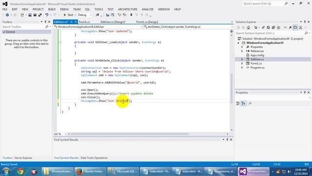 c# programming class 7 (Update, Delete record) смотреть онлайн