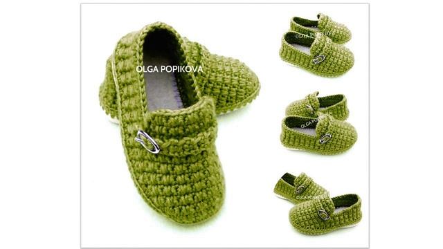 Мокасины "Универсальные." Вязание крючком. смотреть онлайн