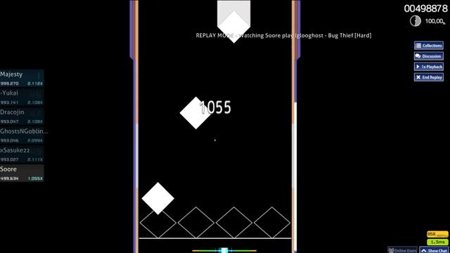 OSU!MANIA: Iglooghost - Bug Thief [Hard] | SS ★3,14 (999099) #2 смотреть онлайн