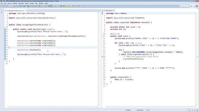Using Executors API Single Thread Executor : Efficient Java Multithreading with Executors смотреть онлайн