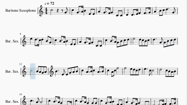 Baritone Sax Sheet Music: How to play State Anthem of the Russian Federation by Alexander Alexandro смотреть онлайн