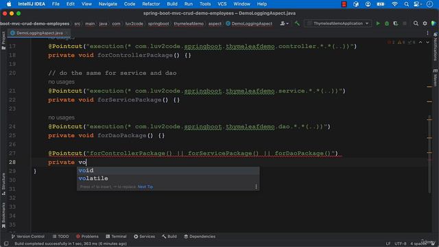 059 AOP Integrating AOP with Spring MVC CRUD App - Coding - Part 3 смотреть онлайн
