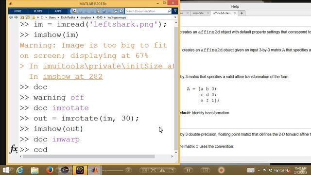DIP Lecture 5: Geometric operations смотреть онлайн