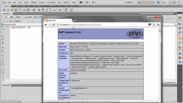 PHP Chapter 1.5 Checking the PHP Configuration смотреть онлайн