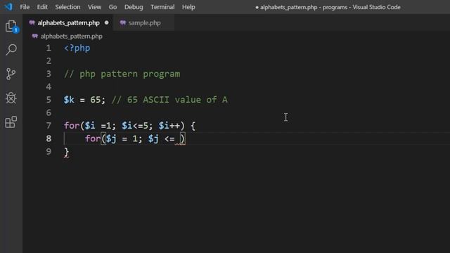 PHP Character Triangle Pattern | PHP Program ? смотреть онлайн