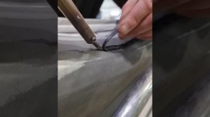Устранение трещины на бампере.