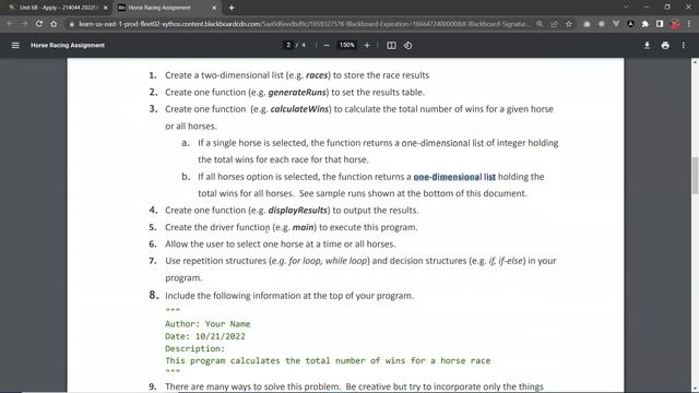 Horse Racing Program in Python смотреть онлайн