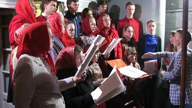 "Христос воскресе..." - тропарь Пасхи придворного распева смотреть онлайн