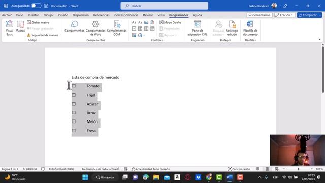 Crear una Check list con Microsoft Word Parte 1 смотреть онлайн