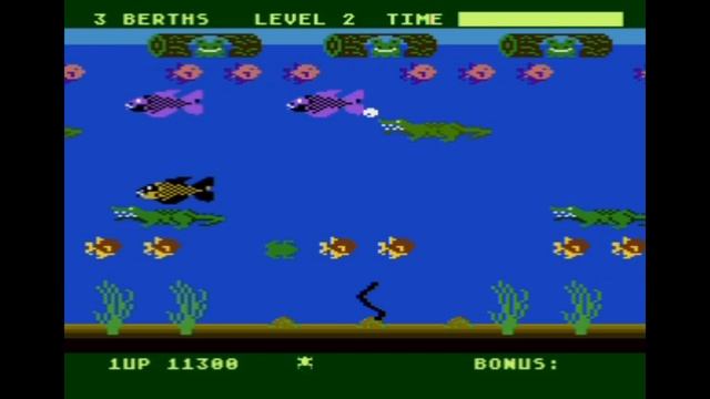 Frogger II: ThreeeDeep! (Atari XL/XE) смотреть онлайн