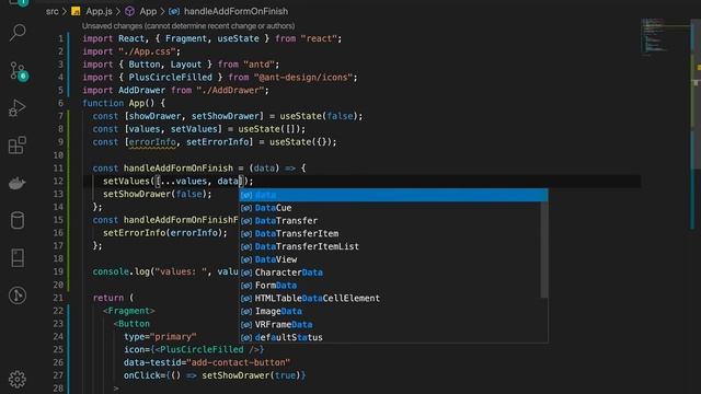 4 - Simple Table Display of Contacts - Building a Contact Management System With React and AntD смотреть онлайн