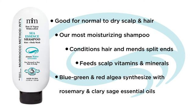 100% NATURAL Sea Essence Shampoo | Morrocco Method смотреть онлайн