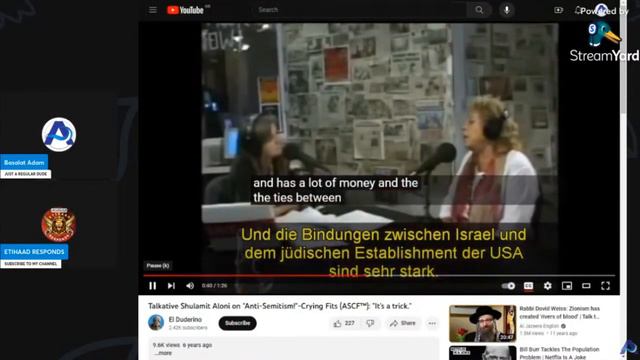 "Anti-Semitism is a TRICK we use!" | Ex-Israeli Minister, Shulamit Aloni смотреть онлайн