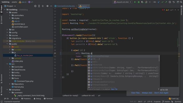 《Symfony 5全面开发》视频教程44、FosJsRoutingBundle的使用 смотреть онлайн