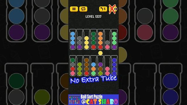 Ball Sort Puzzle Level 1337 ? All level without extra tube ?Game Walkthrough? смотреть онлайн