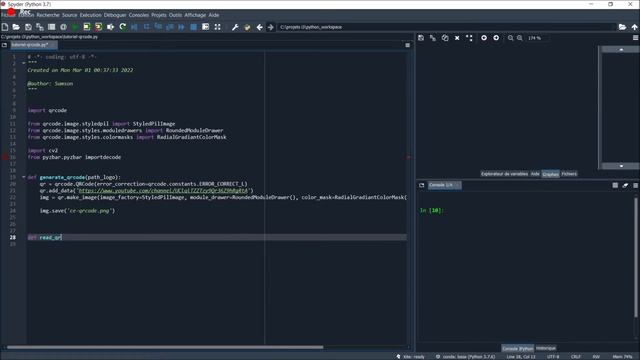 Générer et décoder un QR Code dynamique avec Python смотреть онлайн
