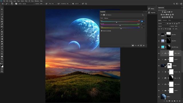 Creating Dream Fantasy Artwork in Photoshop - SPEED ART смотреть онлайн