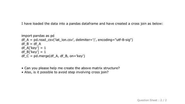 Pandas : Euclidean Distance Matrix Using Pandas смотреть онлайн