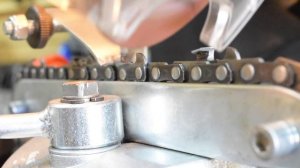 Заточка пильной цепи на станке Rezer.