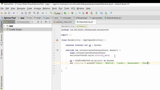 Kotlin with Android -10.Display data into a Spinner смотреть онлайн