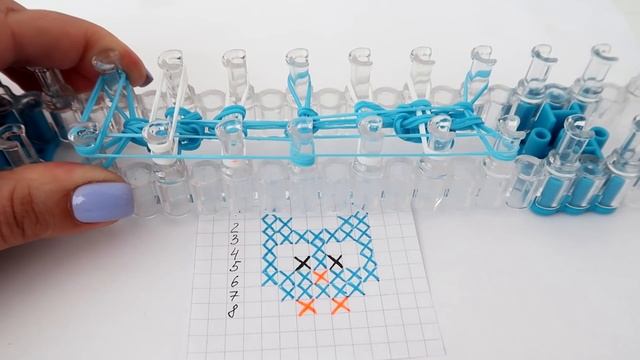 СОВА фреска из резинок на станке | Owl Rainbow Loom Bands смотреть онлайн