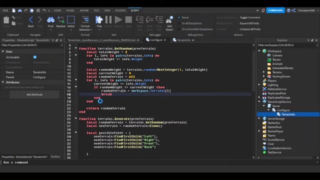 Terrain Generation Tutorial in Roblox Studio смотреть онлайн