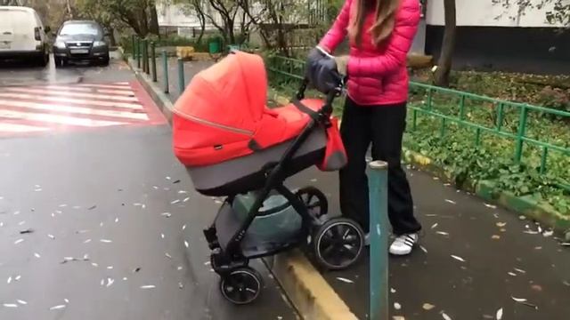 Как правильно съехать с бордюра на детской коляске ?шасси спорт?? смотреть онлайн