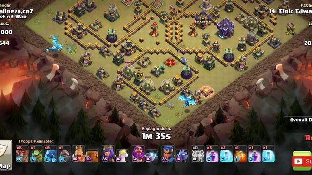 New Battle Drill Electro Dragon Attack With Recall Spell!! Th15 Attack Strategy Clash of Clans TH15 смотреть онлайн