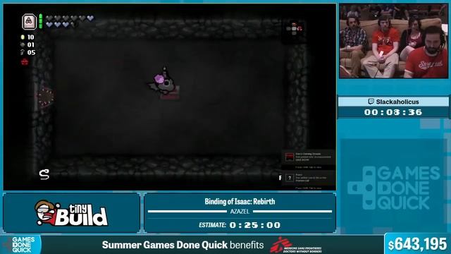 Binding of Isaac: Rebirth Azazel by Slackaholicus in 18:04 - Summer Games Done Quick 2015 - Part 13 смотреть онлайн