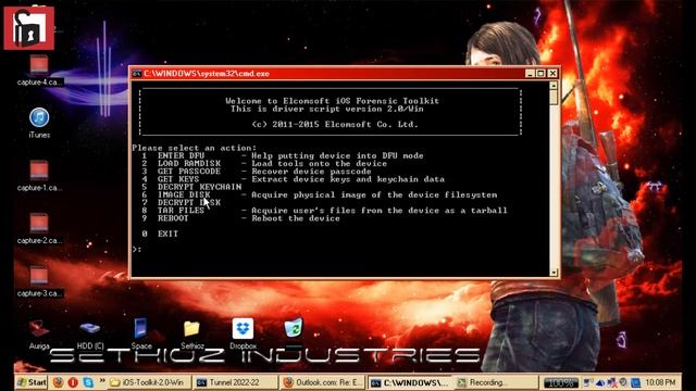 Extract Bit-Precise Data from iPhone (Elcomsoft iOS Forensic Toolkit) tutorial смотреть онлайн