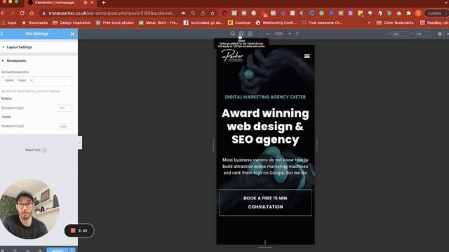 Adding Custom Elementor Breakpoints (Fixing the Elementor responsive problem) смотреть онлайн