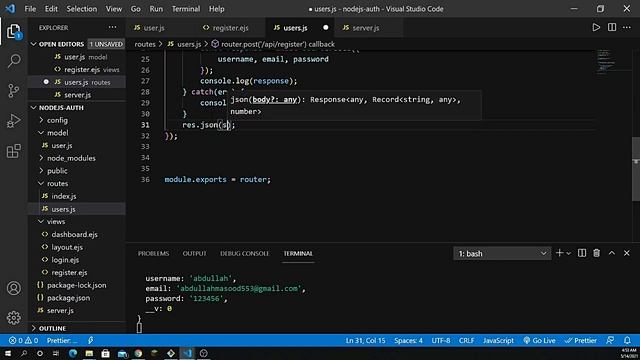 Complete Node.js Authentication with JWT | Part 2 смотреть онлайн