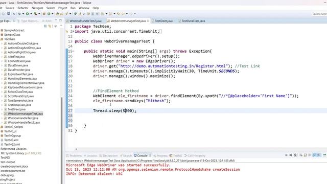 What is the use of FindElement and Xpath Locator in Selenium Webdriver Java смотреть онлайн