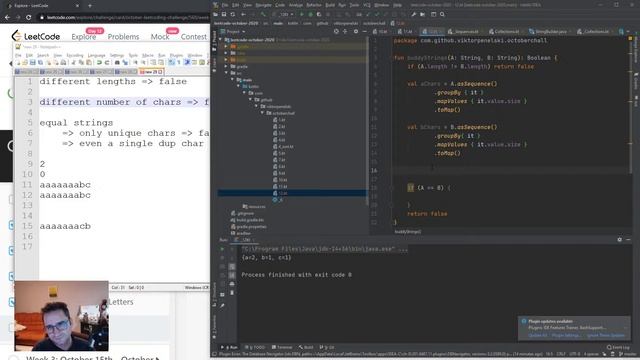 Buddy Strings - Leetcode October Challenge #12 [raw] смотреть онлайн