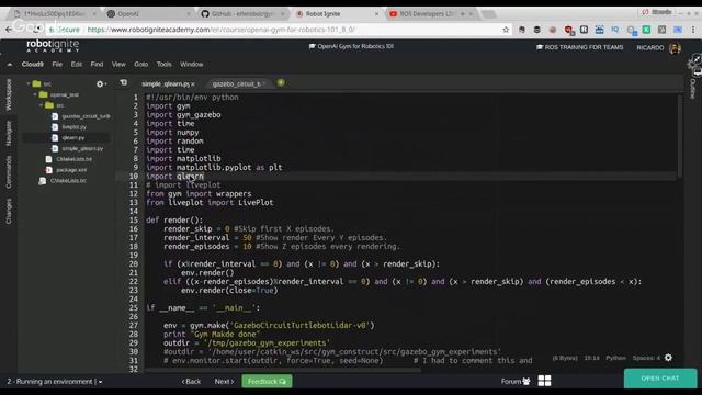 ROS Developers LIVE-Class #6: How to use OpenAI to train your robot смотреть онлайн