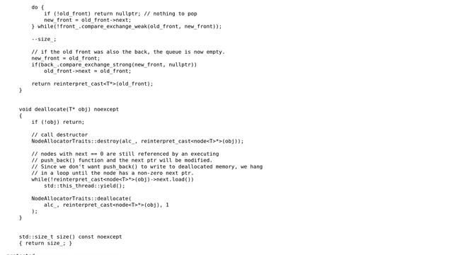 atomic_queue - thread-safe and lock-free implementation of the FIFO data structure pattern смотреть онлайн