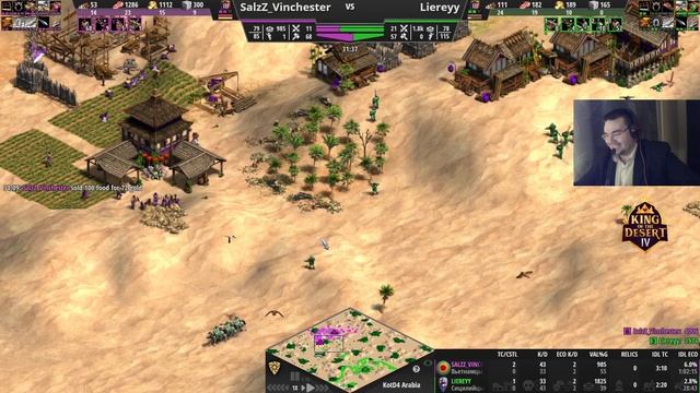 Вся суть игр Vinchester против Liereyy на турнире аз 70к$ King of the Desert 4 Age of Empires II DE смотреть онлайн