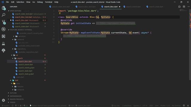 Flutter: YouTube Search 04 - Search BLoC - BLoC Tutorial Course смотреть онлайн